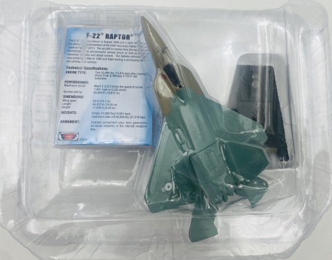 Samolot Lockheed Martin F-22 Raptor podstawka METAL Motormax