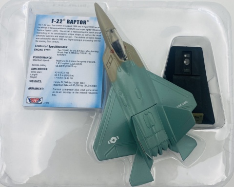 Samolot Lockheed Martin F-22 Raptor podstawka METAL Motormax