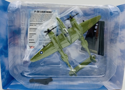 Samolot Lockheed P-38 Lightning model METAL Motormax
