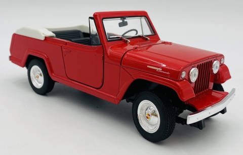 Jeep Jeepster Commando Roadster 1967 model 24117 Welly 1:24 czerwony