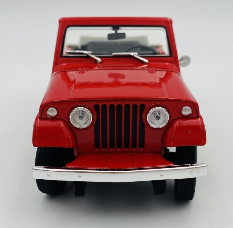 Jeep Jeepster Commando Roadster 1967 model 24117 Welly 1:24 czerwony