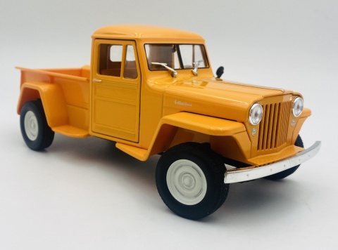 Jeep WILLYS Pickup 1947 model 24116 Welly 1:24 pomarańczowy