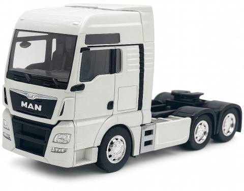 MAN TGX XXL 3 osie ciągnik siodłowy model WELLY 32650L metal 1:32 biały