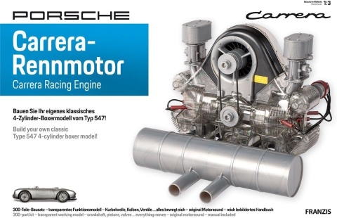 MODEL silnika Porsche 911 Carrera 547 4 cylindry boxer do złożenia 1:3