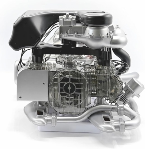 MODEL silnika Porsche 911 Turbo 6 cylindrów boxer - do złożenia Franzis 1:3