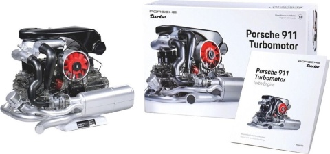 MODEL silnika Porsche 911 Turbo 6 cylindrów boxer - do złożenia Franzis 1:3