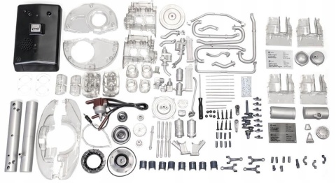 MODEL silnika VW Bus ogórek VW Beetle garbus 2 in 1 do złożenia 1:4