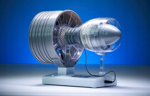 MODEL silnika odrzutowego Machine Works - Jet engine kit do złożenia Haynes