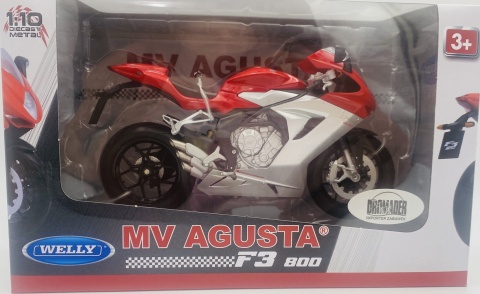 MV AGUSTA F3 800 motocykl model 1:10 Welly 62811