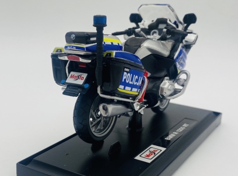 Motocykl BMW R 1200 RT POLICJA Polska WRD na podstawce model 1:18 Maisto