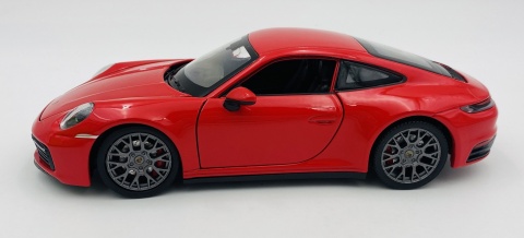 PORSCHE 911 (992) Carrera 4S 2020 model 24099 WELLY 1:24 czerwony