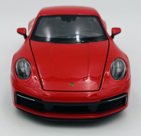 PORSCHE 911 (992) Carrera 4S 2020 model 24099 WELLY 1:24 czerwony