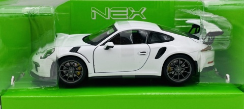 PORSCHE 911 GT3 RS (991) 2016 model 24080 metal WELLY 1:24 biały