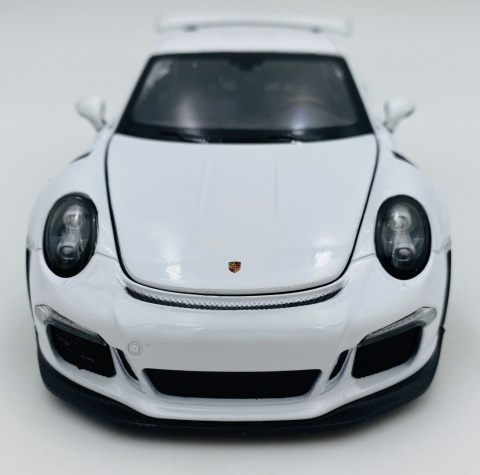PORSCHE 911 GT3 RS (991) 2016 model 24080 metal WELLY 1:24 biały