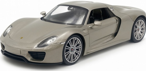 PORSCHE 918 Spyder 2014 model 24055 metal WELLY 1:24 grafitowy