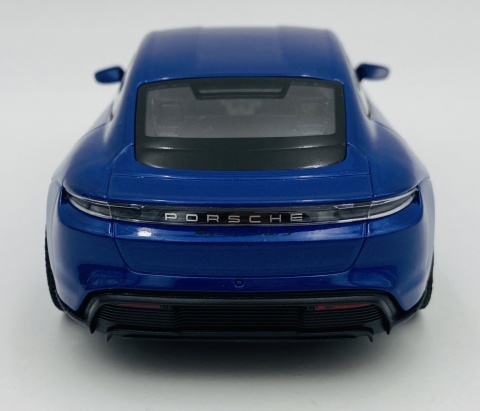 PORSCHE Taycan Turbo S model 24107 metal WELLY 1:24 niebieski