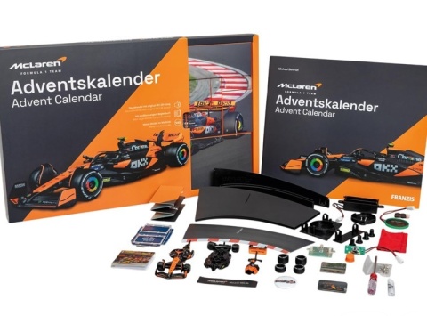 ZESTAW McLaren F1 Norris Piastri 2024 MCL38 kalendarz adwentowy 1:43
