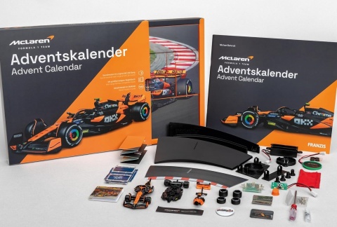 ZESTAW McLaren F1 Norris Piastri 2024 MCL38 kalendarz adwentowy 1:43