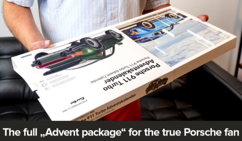 ZESTAW Porsche 911 Turbo kalendarz adwentowy 1:43 oak green Franzis 1:43