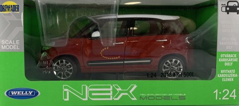 2013 Fiat 500L Metal Model Welly 1:24 2013 Fiat 500L Metal Model Welly 1:24