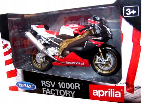 APRILIA RSV 1000R Factory model 1:10 Welly 62808F APRILIA RSV 1000R Factory model 1:10 Welly 62808F