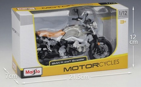BMW R nineT Scrambler model 1:12 Maisto 31101 BMW R nineT Scrambler model 1:12 Maisto 31101
