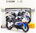 BMW S 1000 RR motocykl model 1:12 Maisto 68205