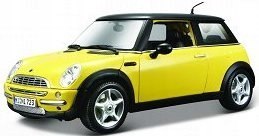 MINI COOPER (Sun Roof) ŻOŁTY 1:18 MAISTO 31656