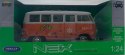 VW Volkswagen T1 1963 Love Peace model WELLY 1:24