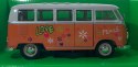 VW Volkswagen T1 1963 Love Peace model WELLY 1:24