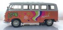 VW Volkswagen T1 1963 Love Peace model WELLY 1:24