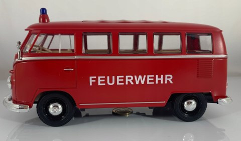 VW Volkswagen T1 1963 Straż Pożarna WELLY 1:24 VW Volkswagen T1 1963 Straż Pożarna WELLY 1:24