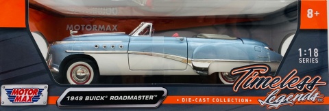 BUICK Roadmaster 1949 1:18 model Motormax 73116 jasny niebieski