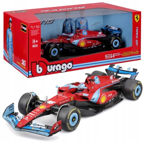 Bolid F1 Ferrari SF24 Leclerc 2024 MIAMI BBurago 1:18