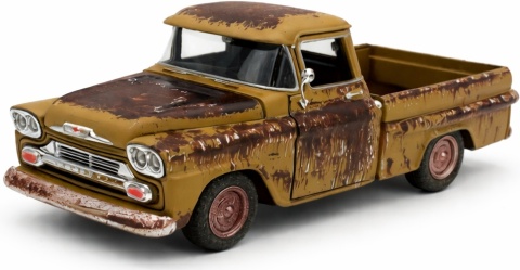 Chevy Apache Fleetside podrdzewiały 1:24 Motormax 79072 Weathered Treasures