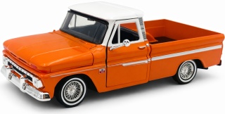 Chevy C10 Fleetside 1966 Pickup 1:24 Motormax 79034 Get Low Series orange