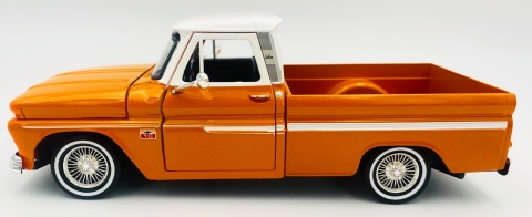 Chevy C10 Fleetside 1966 Pickup 1:24 Motormax 79034 Get Low Series orange