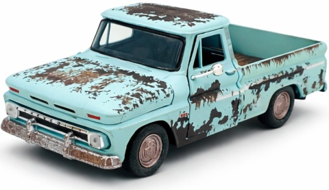 Chevy C10 Fleetside podrdzewiały 1:24 Motormax 79073 Weathered Treasures