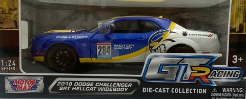 DODGE Challenger SRT Hellcat Widebody 2018 GT Racing 1:24 Motormax 73792