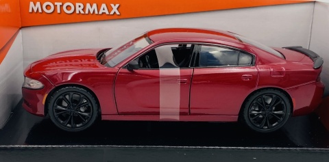 DODGE Charger SXT 2023 model 1:24 Motormax 79387 czerwony