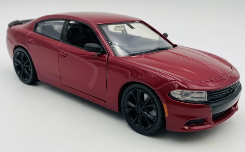 DODGE Charger SXT 2023 model 1:24 Motormax 79387 czerwony