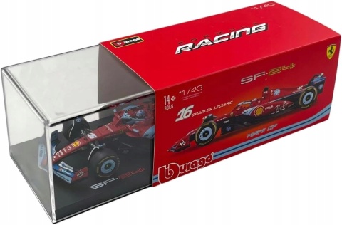F1 FERRARI F1 SF24 2024 MIAMI Leclerc KASK BBurago 1:43