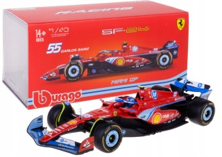 F1 FERRARI F1 SF24 2024 MIAMI Sainz KASK BBurago 1:43