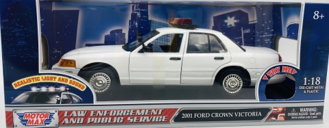 Ford Crown Victoria 2001 Interceptor światło / dźwięk 1:18 Motormax 73992