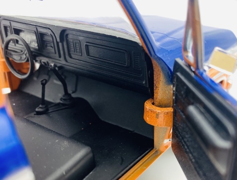 Ford F-150 Custom Pickup 1979 + oil tanker GULF 1:24 Motormax 79612