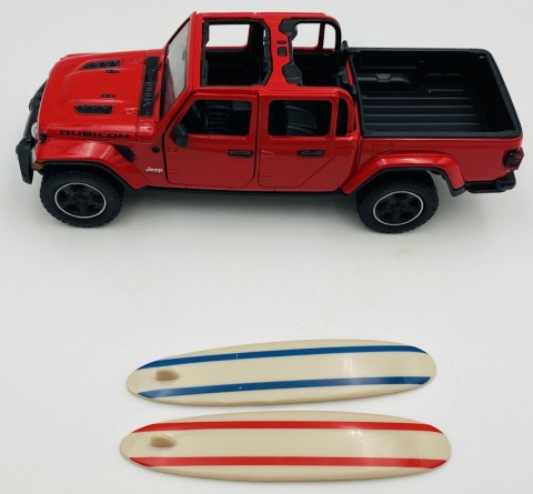 Jeep Gladiator Rubicon surfing z zestawem kempingowym 1:27 Motormax 79722