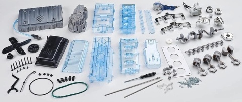 MODEL silnika hybrydowegoo - ZBUDUJ SWOJĄ WŁASNĄ HYBRYDĘ do złożenia Haynes