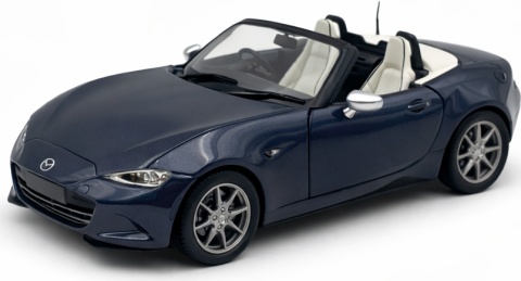 Mazda MX-5 ND Miata 2019 roadster WhiteBox 124251 model 1:24 granatowy