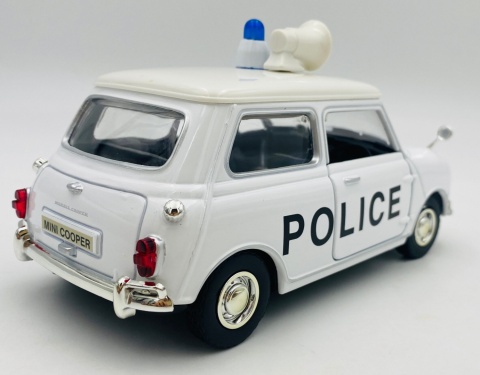 Morris Mini Cooper 1961-67 Police 1:18 model Motormax 79742 City Classics