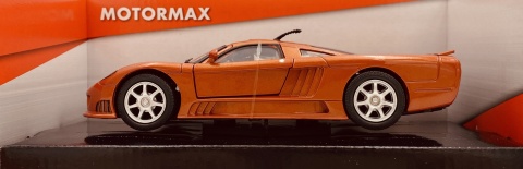 Saleen S7 model 1:24 supercar Motormax 73279 pomarańczowy